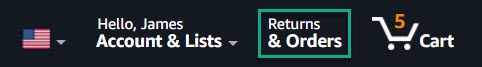 Amazon Returns And Orders - Desktop