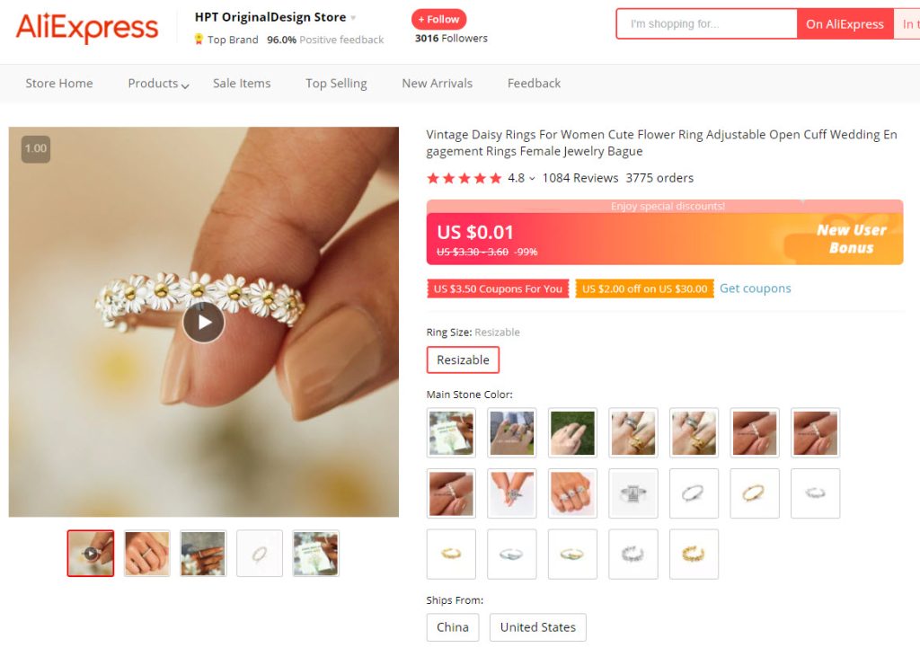 Etsy Item On Aliexpress