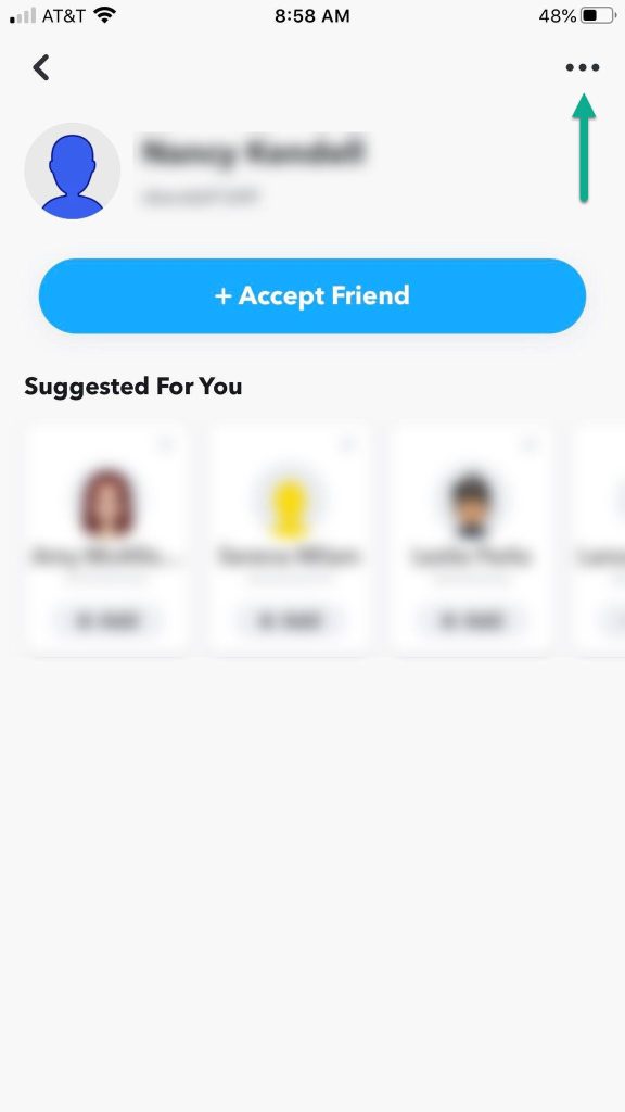 Profile Page Snapchat