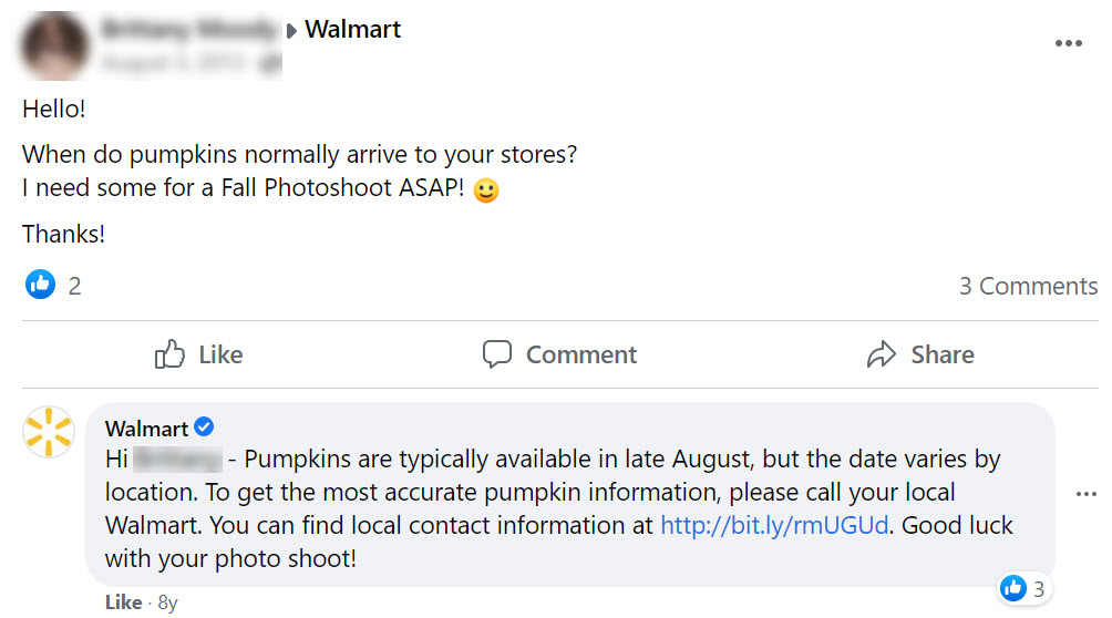 When Does Walmart Stock Pumpkins