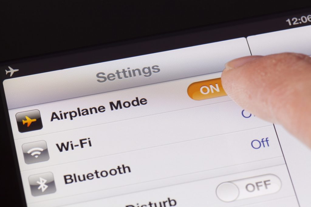 Turning Airplane Mode On