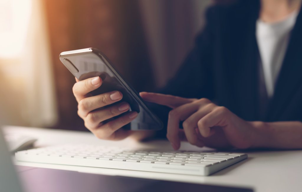 Person On Mobile Phone