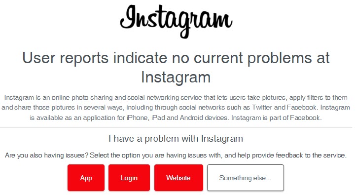 DownDetector Instagram