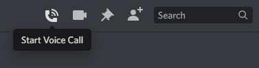 Start Voice Call Discord