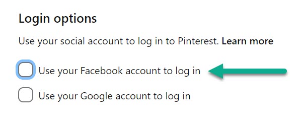 Use Facebook Account With Pinterest