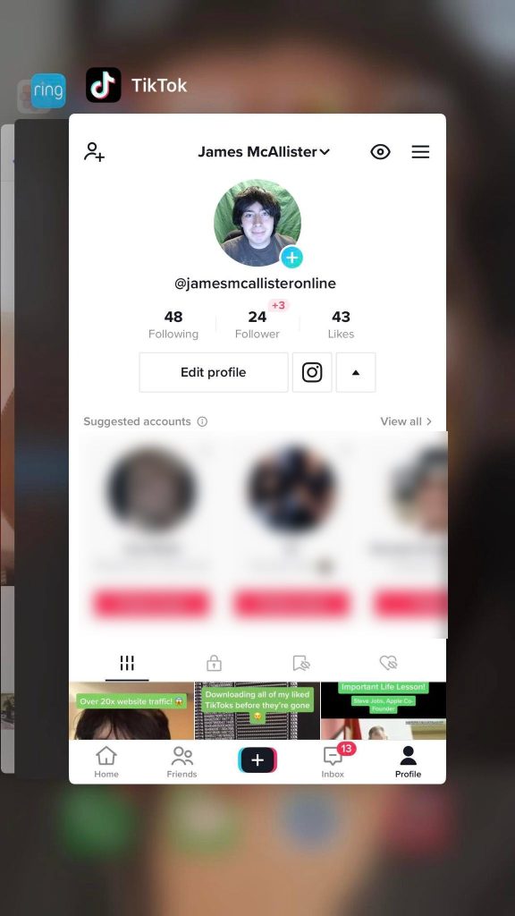 Force Close TikTok App