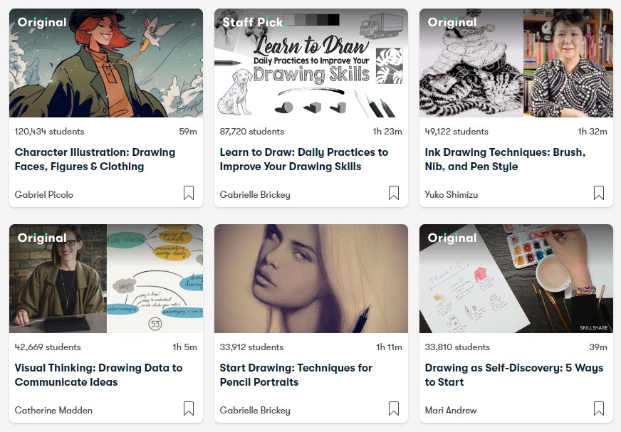 Skillshare Drawing Courses