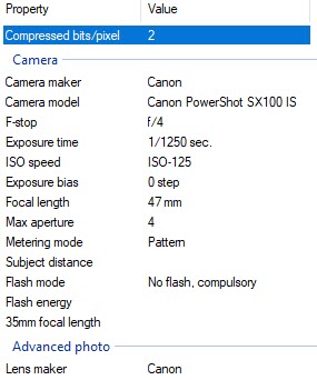 Photo Metadata Example