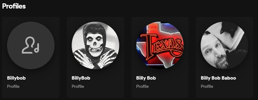 Spotify Profiles Example