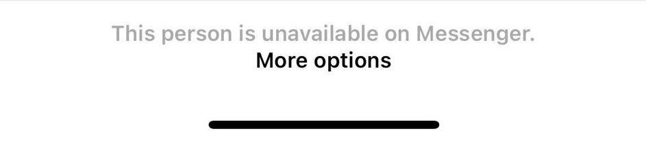 This Person Is Unavailable On Messenger, Facebook Messenger