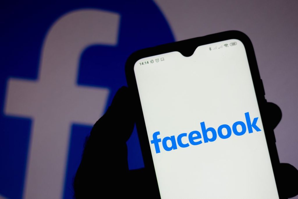 Facebook Logo On Phone