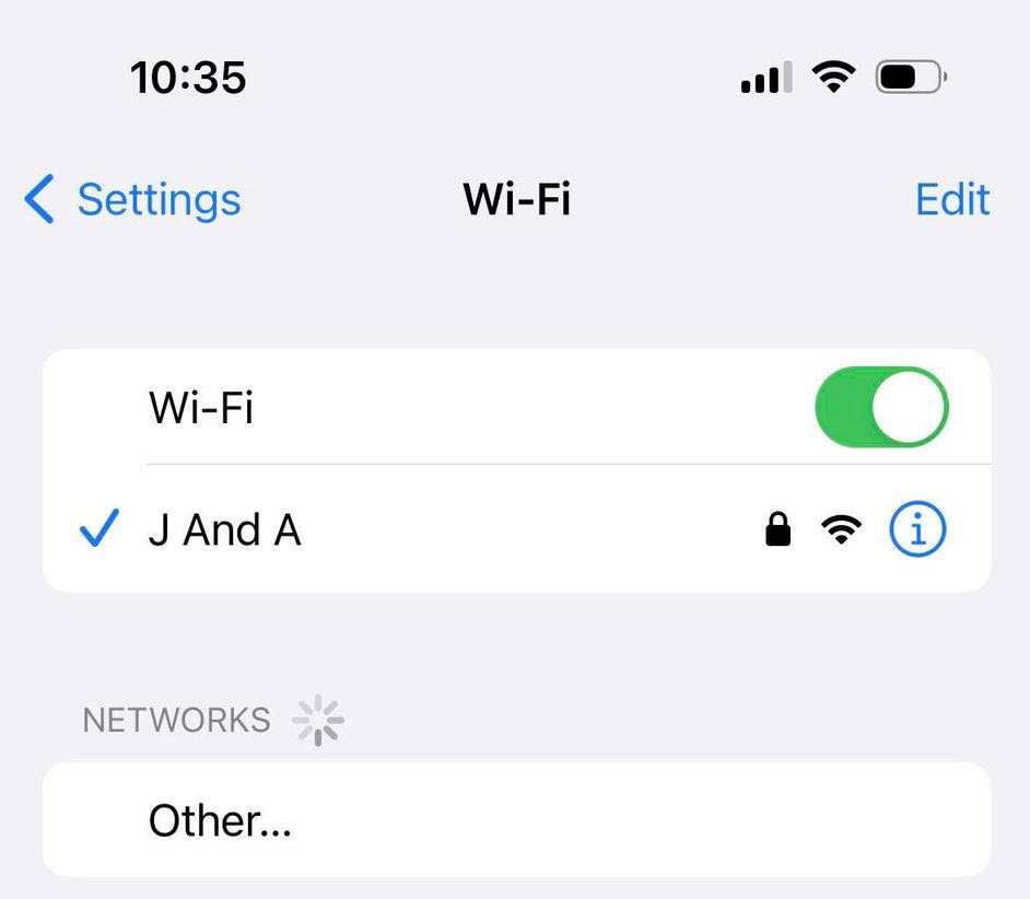 SSID, iPhone