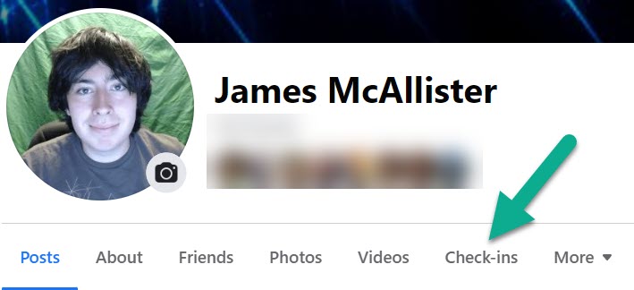 Check-ins Button, Facebook