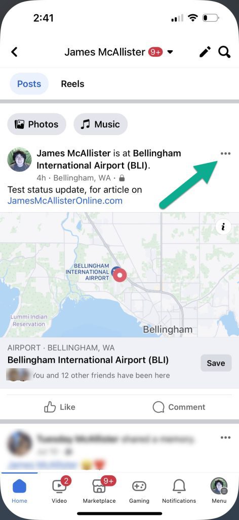 Icon With Three Dots, Facebook Mobile