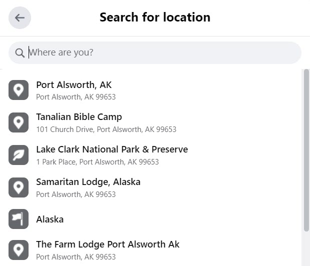 Suggested Locations, Facebook Check-In Feature