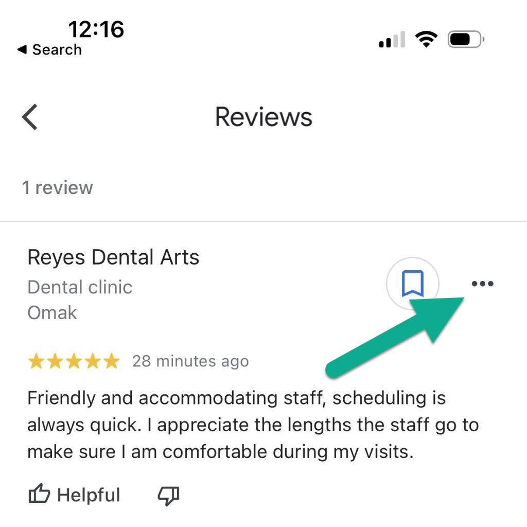 Button With Three Dots, Google Maps App